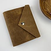 Канцелярские товары handmade. Livemaster - original item Notebook for notes on A6 rings made of genuine leather. Handmade.