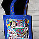 Shopping bag Salvador Dali Banksy and Mona Lisa hand-painted. Shopper. Koler-art handpainted wear. My Livemaster. Фото №5