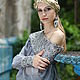 Order Evening dress 'Tais' gray,with hand embroidery. ZanKa. Livemaster. . Dresses Фото №3