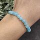Delicate bracelet natural stone aquamarine. Bead bracelet. naturalkavni. Online shopping on My Livemaster.  Фото №2