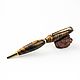 Wooden ballpoint pen made of solid zebrano, Handle, Moscow,  Фото №1