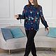 Italian chiffon blouse with floral print. Blouses. NATALINI. My Livemaster. Фото №6