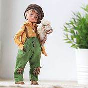 Куклы и игрушки handmade. Livemaster - original item Author`s doll boy Petenka. Handmade.