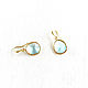 Earrings with a blue stone 'Blue lake' blue earrings. Earrings. Irina Moro. My Livemaster. Фото №4