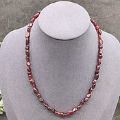 Работы для детей, handmade. Livemaster - original item Beads natural stone garnet. Handmade.