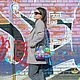 Сумка "Graffiti", искусственная кожа, ручная роспись. Сумка через плечо. Наталья. Ярмарка Мастеров.  Фото №6