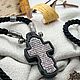 Крест с молитвой на гайтане с подвесом. Крестик. MisMi jewelry. Ярмарка Мастеров.  Фото №6