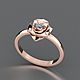 Кольцо с бриллиантом РОЗА. Кольца. PURE DIAMONDS Jewelry. Ярмарка Мастеров.  Фото №4
