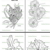Серия растительных открыток ручной работы