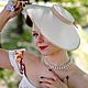 Шляпка в стиле Диор (Dior) из хлопка. Family hats. Шляпы. Евгения @Family_hats. Интернет-магазин Ярмарка Мастеров.  Фото №2