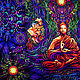 Заказать Медитативное флюрное полотно «Fractal Shambhala». Fractalika. Ярмарка Мастеров. . Гобелен Фото №3