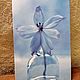 Фотокартина на деревянной подложке - "Цветок в синих тонах", Фотокартины, Электросталь,  Фото №1