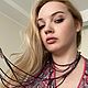 Заказать Винтаж: Винтажные бусы многорядные Сиреневый туман. MariaMirabella. Ярмарка Мастеров. . Колье винтажные Фото №3