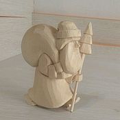 Материалы для творчества handmade. Livemaster - original item Blank toy souvenir painted wooden Santa Claus walking. Handmade.