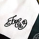 Pañuelo de algodón de Lujo. el monograma de las iniciales del monograma. Handkerchiefs. mybroidery. Online shopping on My Livemaster.  Фото №2