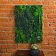 Панно "Jungle Dark" из мха в подарочной упаковке, 50*70 см. Элементы интерьера. Дом Мха - 'MossArt'. Ярмарка Мастеров.  Фото №4