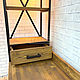 Стол в стиле лофт из массива со стеллажом. Столы. REFABRICA. Интернет-магазин Ярмарка Мастеров.  Фото №2