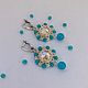 Breeze earrings made of beads and Swarovski crystals with natural jadeite. Earrings. Natalya | Handmade jewelry  |. My Livemaster. Фото №5