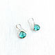 Earrings with pendants 'Emerald' earrings as a gift, hangers. Earrings. Irina Moro. My Livemaster. Фото №5