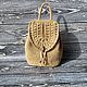 Рюкзак из джута с кожаным дном. Рюкзаки. Tatyana_And_Bags. Интернет-магазин Ярмарка Мастеров.  Фото №2