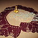 Collar openwork crocheted Aroma of Cabernet, Collars, Rostov-on-Don,  Фото №1