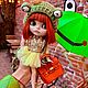Кукла Блайз Blythe лягушонок в стиле Hermes, Шарнирная кукла, Санкт-Петербург,  Фото №1