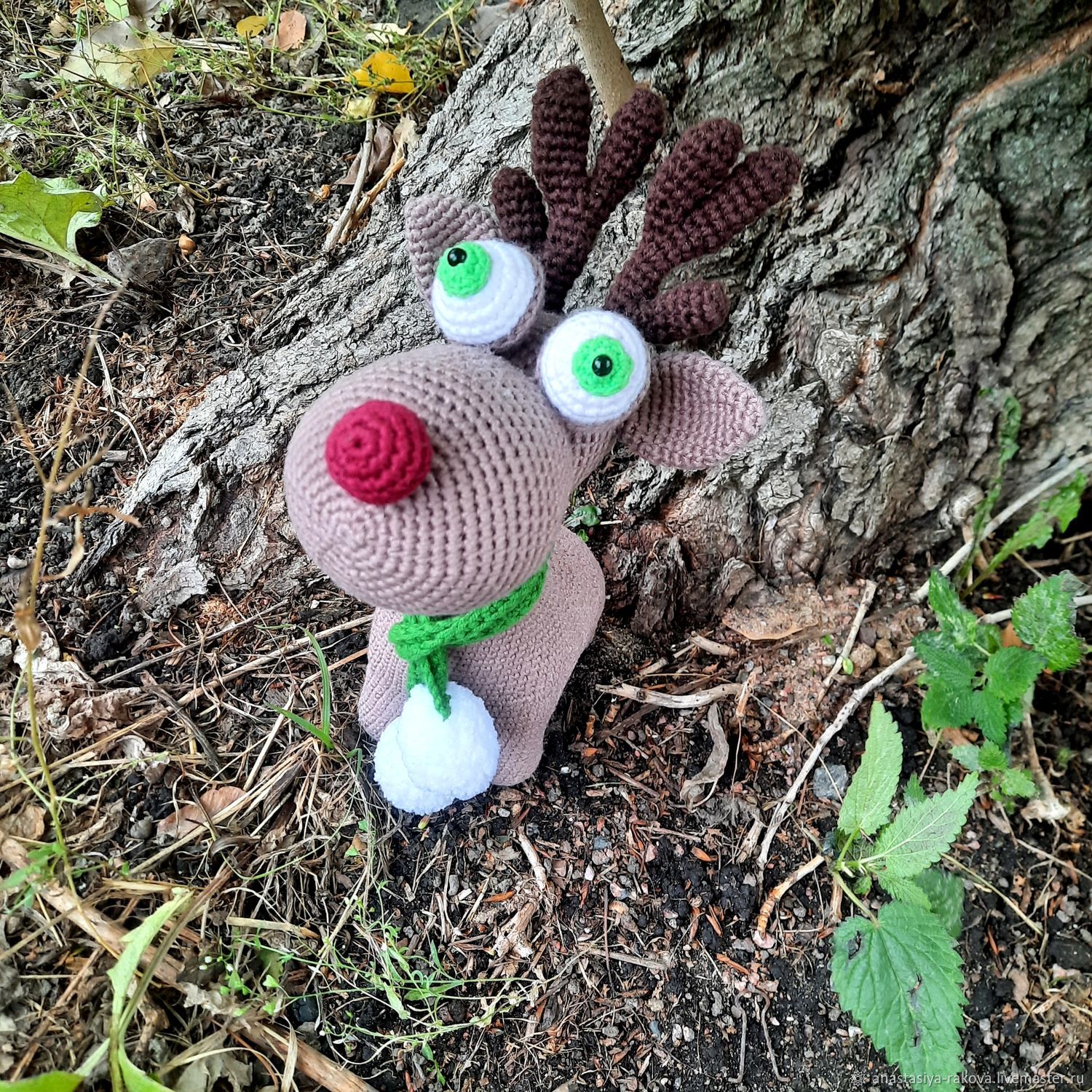 Новогодний Олень Амигуруми