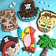 Gingerbread Pirate Party. Cakes-toppers on cake, Gingerbread Cookies Set, Rostov-on-Don,  Фото №1