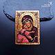 Miniature Vladimir Icon of the Mother of God, Icons, Moscow,  Фото №1
