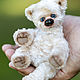 Белый мишка на каркасном скелете. Мишки Тедди. Teddy by Olga Prokudina. Интернет-магазин Ярмарка Мастеров.  Фото №2