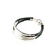 Copy of Leather bracelet,silver bracelet,grey bracelet,wrap bracelet. Braided bracelet. Irina Moro. Online shopping on My Livemaster.  Фото №2