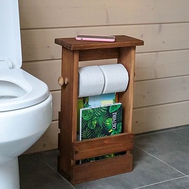 Как декорировать туалет при помощи держателей туалетной бумаги