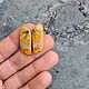 Шмелиная яшма. Парные кабошоны. Кабошоны. Gems for Art (Indianstones). Интернет-магазин Ярмарка Мастеров.  Фото №2