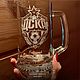 Пивная кружка футбольному фанату. Именные сувениры. GLASS-DECO. Интернет-магазин Ярмарка Мастеров.  Фото №2