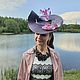 Шляпки асимметричные с перьями и цветами. Шляпы. Авторские шляпки Солнцевой Натальи. Ярмарка Мастеров.  Фото №6