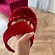 Кокошник «Red Flower Lux». Диадемы. KUDESNITSA Designer Accessories. Ярмарка Мастеров.  Фото №4