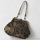 Bag with a clasp.Women's leather bag BLACK AND GOLD PAISLEY. Clasp Bag. Irina Vladi. My Livemaster. Фото №6