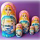 Матрёшка 5 мест "Девушка-весна", Матрешки, Кострома,  Фото №1