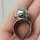 Silver ring with aquamarine and garnets, Rings, Tomsk,  Фото №1