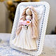 Doll Macrame. Wedding gift White dress, Interior elements, Novosibirsk,  Фото №1