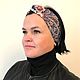 Повязка-бандо из павловопосадского платка. Повязки. Хочу быть яркой. Ярмарка Мастеров.  Фото №4
