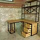 Стол письменный, угловой, массив дуба. Столы. EasyLOFT. Ярмарка Мастеров.  Фото №5