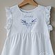Nightgown for girls with embroidery white color, Underwear for children, Moscow,  Фото №1