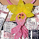Колье "Орхидея" лимонно-брусничная. Колье. Чарующий образ . Украшения, лариаты. Интернет-магазин Ярмарка Мастеров.  Фото №2