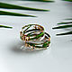 Ring with a gold petal and grass. Rings. Solanda. My Livemaster. Фото №5