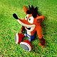 Крэш бандикут (Crash Bandicoot), Мягкие игрушки, Хабаровск,  Фото №1