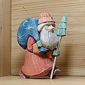 Сувениры и подарки handmade. Livemaster - original item Wooden souvenir toy Santa Claus walking. Handmade.