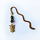 Bookmark for a book with an owl black and gold color. Bookmark. fiorellino. Online shopping on My Livemaster.  Фото №2