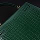 Сумка женская из кожи крокодила IMA0512VG44. Классическая сумка. CrocShop товары из экзотической кожи. Ярмарка Мастеров.  Фото №6