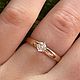 Кольцо с бриллиантами 0,18 ct Sokolov золото 585. Кольца. Уголёк. Ярмарка Мастеров.  Фото №4
